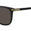 Black-acetate sunglasses with gold-tone trims Black-acetate sunglasses with gold-tone trims