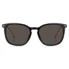 Black-acetate sunglasses with gold-tone trims Black-acetate sunglasses with gold-tone trims