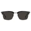 Black-acetate sunglasses with steel trims Black-acetate sunglasses with steel trims