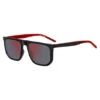Black-acetate sunglasses with two-tone end tips Black-acetate sunglasses with two-tone end tips