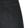 Black balloon-leg jeans in rigid denim Black balloon-leg jeans in rigid denim