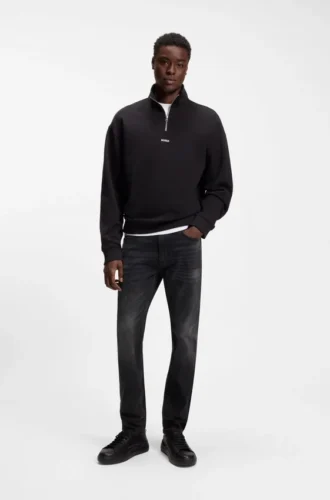 Black-black extra-slim-fit jeans in stretch denim