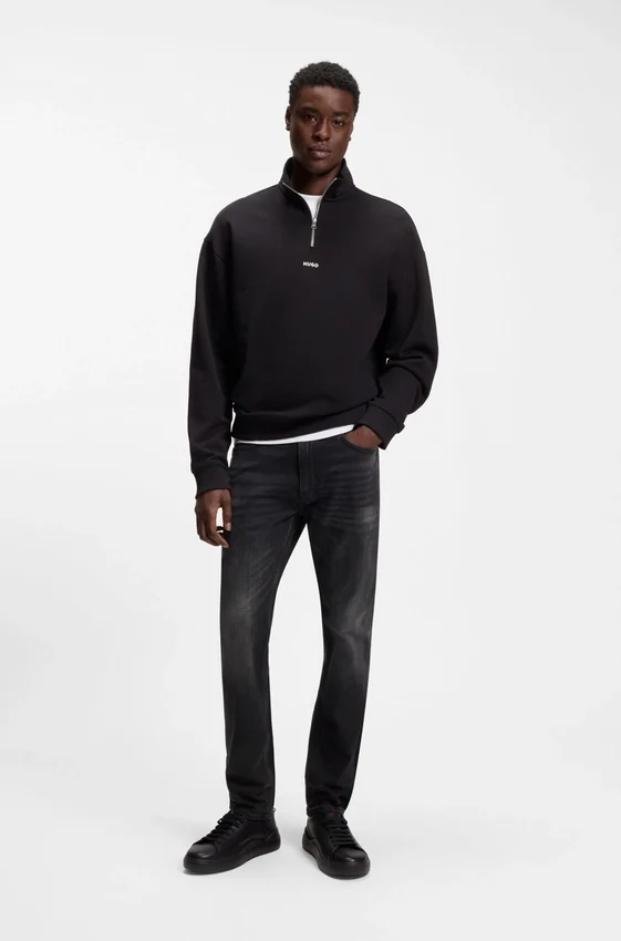 Black-black extra-slim-fit jeans in stretch denim Black-black extra-slim-fit jeans in stretch denim