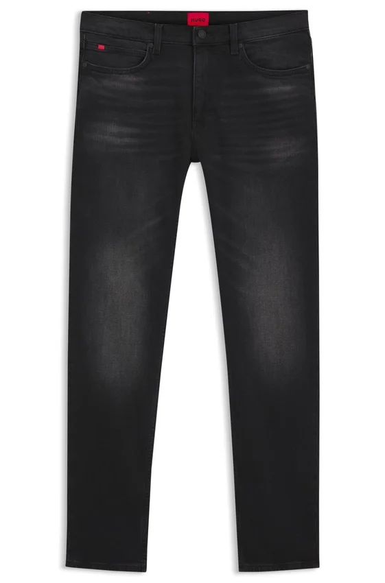Black-black extra-slim-fit jeans in stretch denim Black-black extra-slim-fit jeans in stretch denim