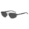 Black-metal sunglasses with cut-out logo Black-metal sunglasses with cut-out logo