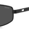Black-metal sunglasses with cut-out logo Black-metal sunglasses with cut-out logo