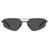 Black-metal sunglasses with cut-out logo Black-metal sunglasses with cut-out logo