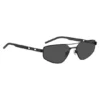 Black-metal sunglasses with cut-out logo Black-metal sunglasses with cut-out logo