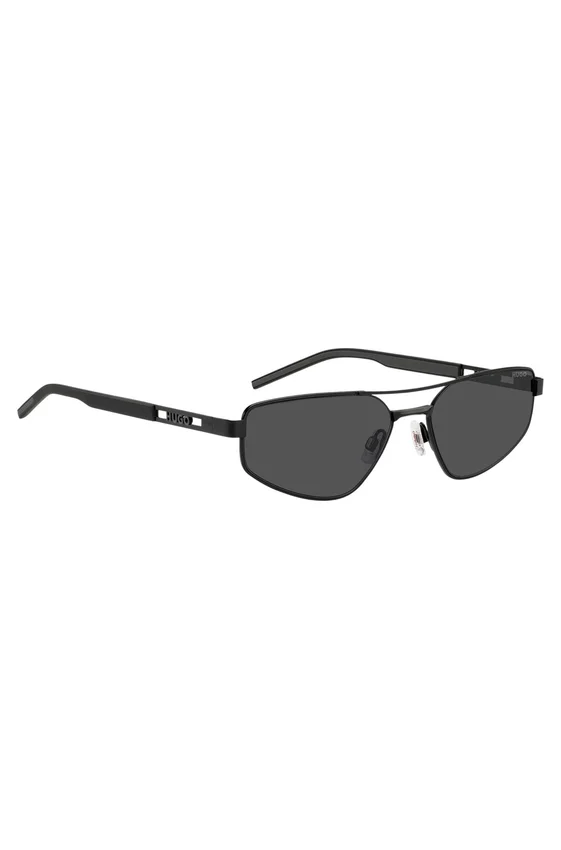 Black-metal sunglasses with cut-out logo Black-metal sunglasses with cut-out logo