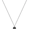Black-plated necklace with Double B monogram medallion