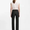 Black slim-fit jeans in marble-structured stretch denim
