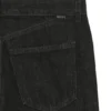 Black slim-fit jeans in marble-structured stretch denim