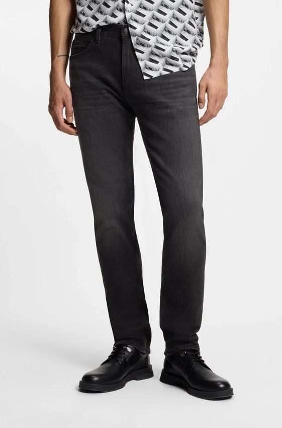 Black slim-fit jeans in stretch denim Black slim-fit jeans in stretch denim