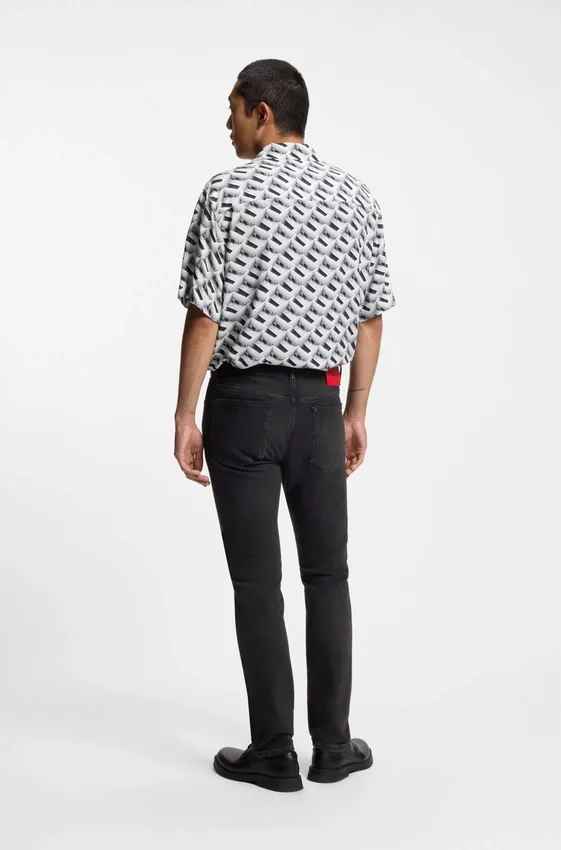 Black slim-fit jeans in stretch denim Black slim-fit jeans in stretch denim