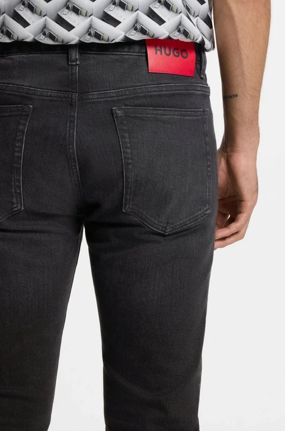 Black slim-fit jeans in stretch denim Black slim-fit jeans in stretch denim