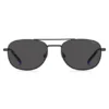 Black sunglasses with blue details Black sunglasses with blue details
