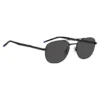 Black sunglasses with blue details Black sunglasses with blue details