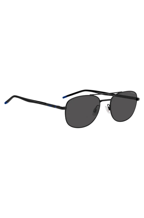 Black sunglasses with blue details Black sunglasses with blue details