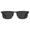 Black sunglasses with rubber logo Black sunglasses with rubber logo