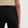 Black wide leg jeans in stretch denim Black wide leg jeans in stretch denim