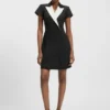Blazer dress with peak lapels