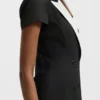 Blazer dress with peak lapels
