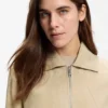 Blouson-style jacket in soft-touch suede