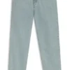Blue baggy-fit jeans in rigid denim
