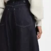 Blue balloon-leg jeans in blue rigid denim