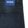 Blue-black slim-fit jeans in stretch denim