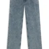 Blue boot-cut jeans in stretch denim