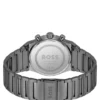 Blue-dial chronograph watch in grey-plated steel Blue-dial chronograph watch in grey-plated steel