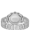 Blue-dial chronograph watch in silver-tone steel Blue-dial chronograph watch in silver-tone steel