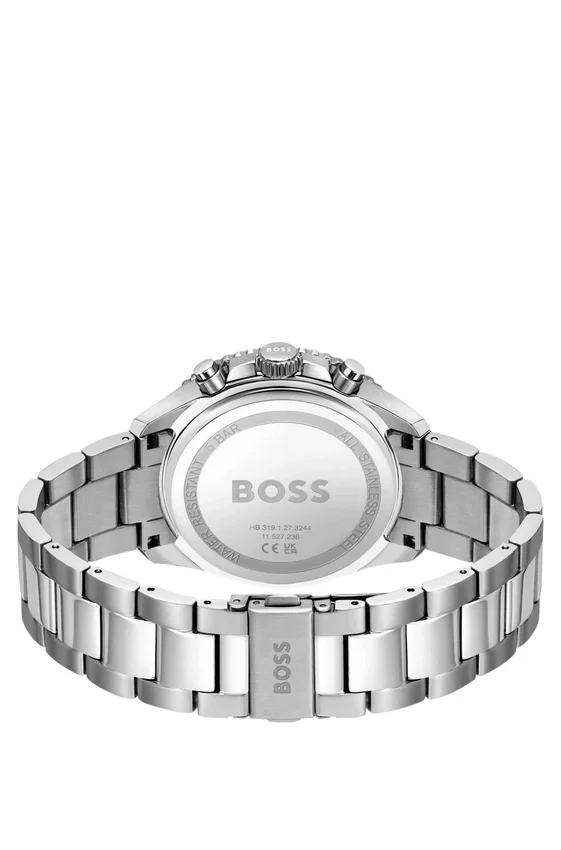 Blue-dial chronograph watch with link bracelet Blue-dial chronograph watch with link bracelet
