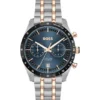 Blue-dial watch with two-tone bracelet Blue-dial watch with two-tone bracelet