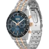 Blue-dial watch with two-tone bracelet Blue-dial watch with two-tone bracelet