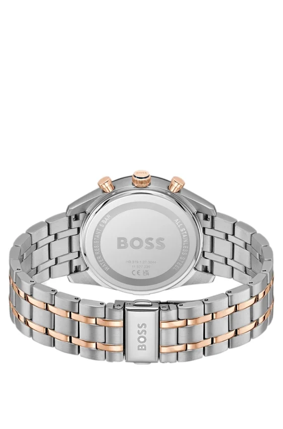 Blue-dial watch with two-tone bracelet Blue-dial watch with two-tone bracelet