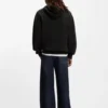 Blue-logo hoodie in cotton terry Blue-logo hoodie in cotton terry