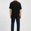 Blue-logo T-shirt in cotton jersey