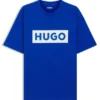 Blue-logo T-shirt in cotton jersey