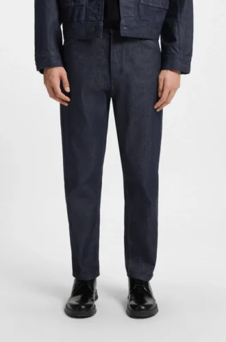 Blue relaxed-fit jeans in Japanese denim