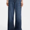 Blue relaxed-fit jeans in rigid denim