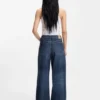 Blue relaxed-fit jeans in rigid denim