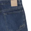 Blue relaxed-fit jeans in rigid denim
