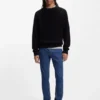 Blue skinny-fit jeans in stretch denim
