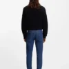 Blue skinny-fit jeans in stretch denim