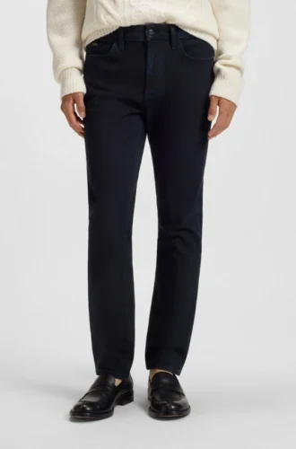 Blue slim-fit jeans in comfort-stretch denim