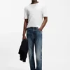 Blue slim-fit jeans in comfort-stretch denim