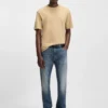 Blue slim-fit jeans in comfort-stretch denim