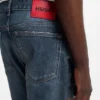 Blue slim-fit jeans in comfort-stretch denim